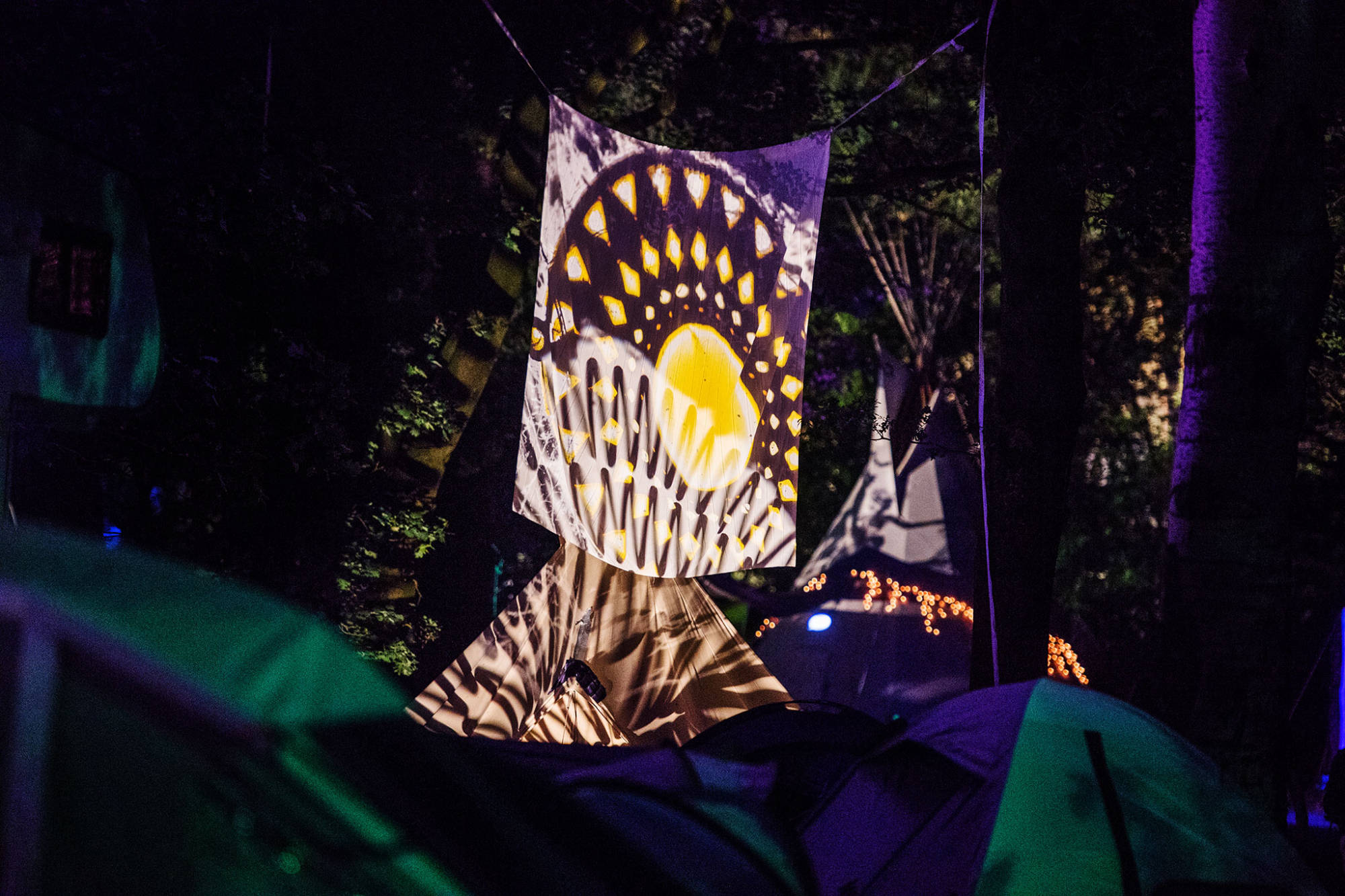 Mandala, festival, Wanroij, judocus, visuals, projecties, projections, 2017