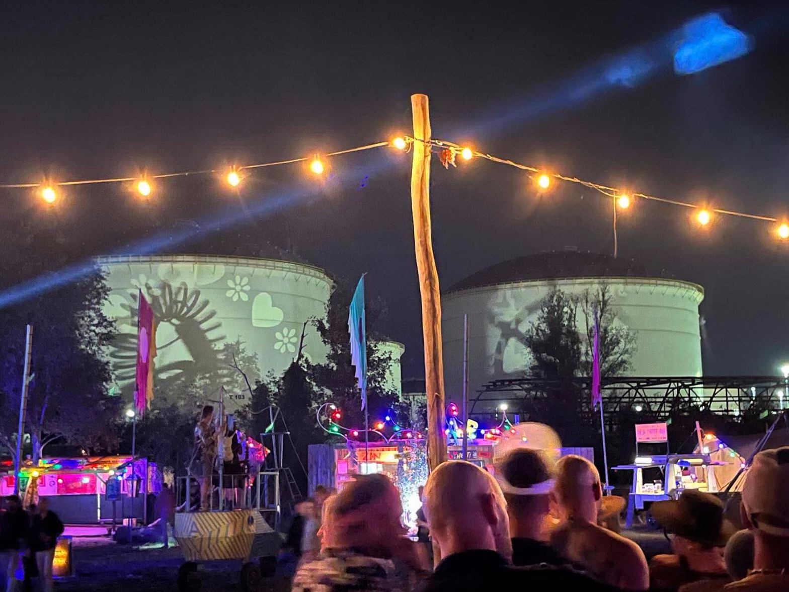 Landjuweel,Ruigoord, silo's, opslagtanks, projecties, Judocus, visuals,2024